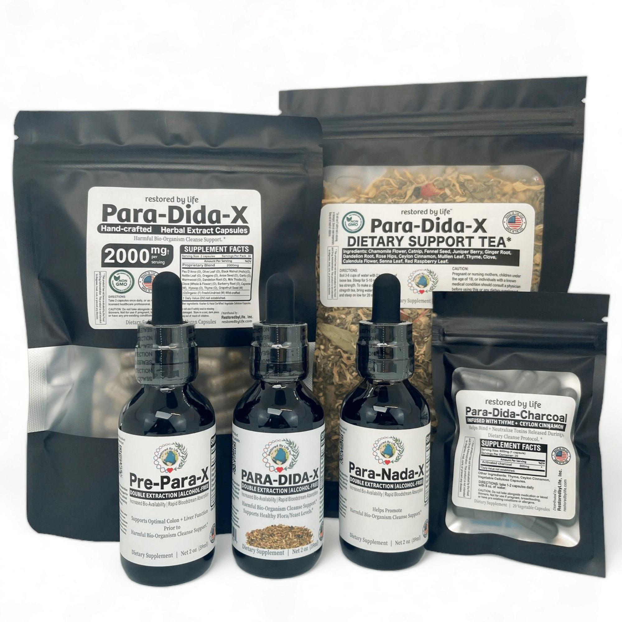 Para-Dida 6-Step Herbal Dietary Detox Kit