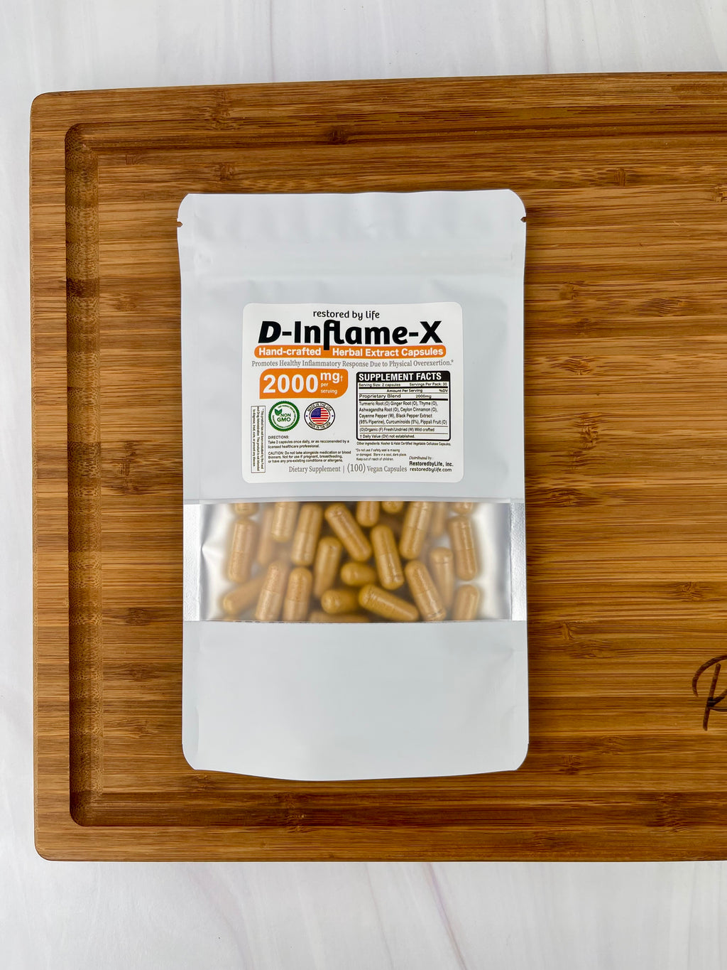 Inflammation Relief Capsules | D-Inflame-X | 100 capsules