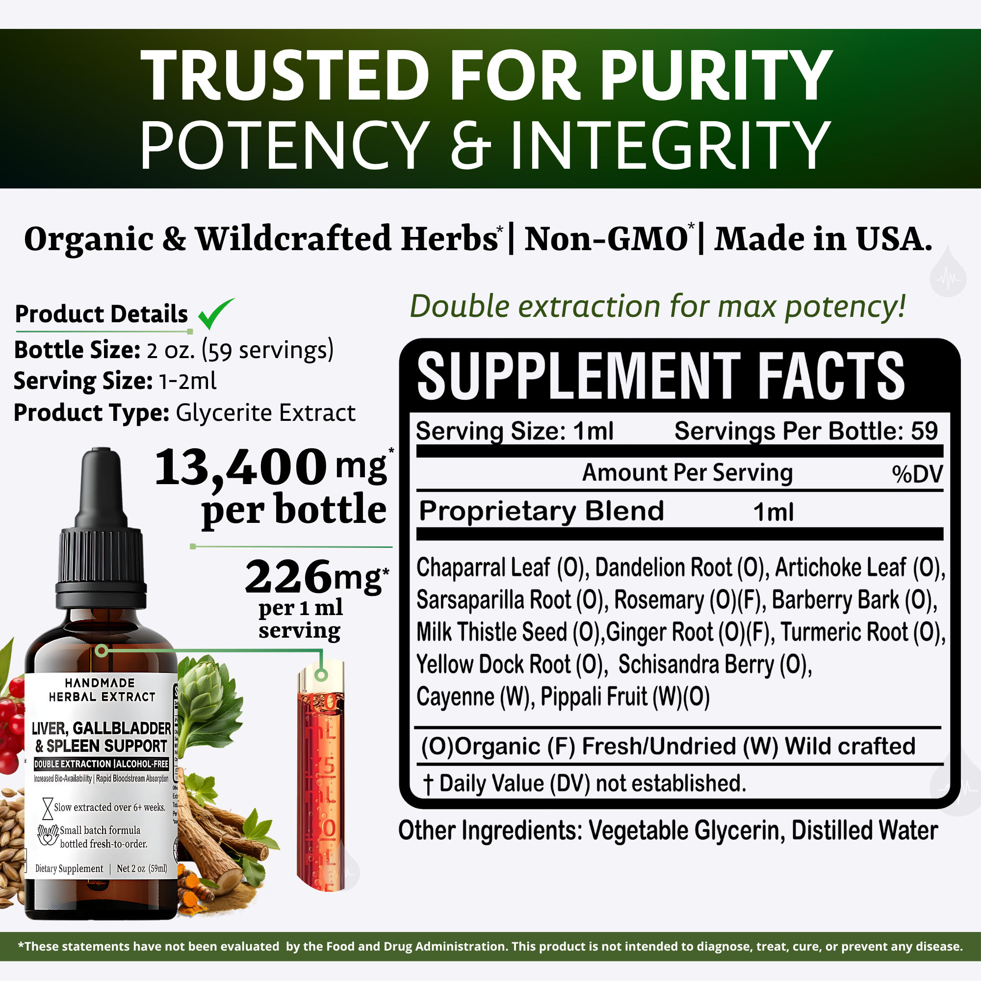 Full Body Detox - Guided 6 Step Tincture Kit with FREE Pathway Tea