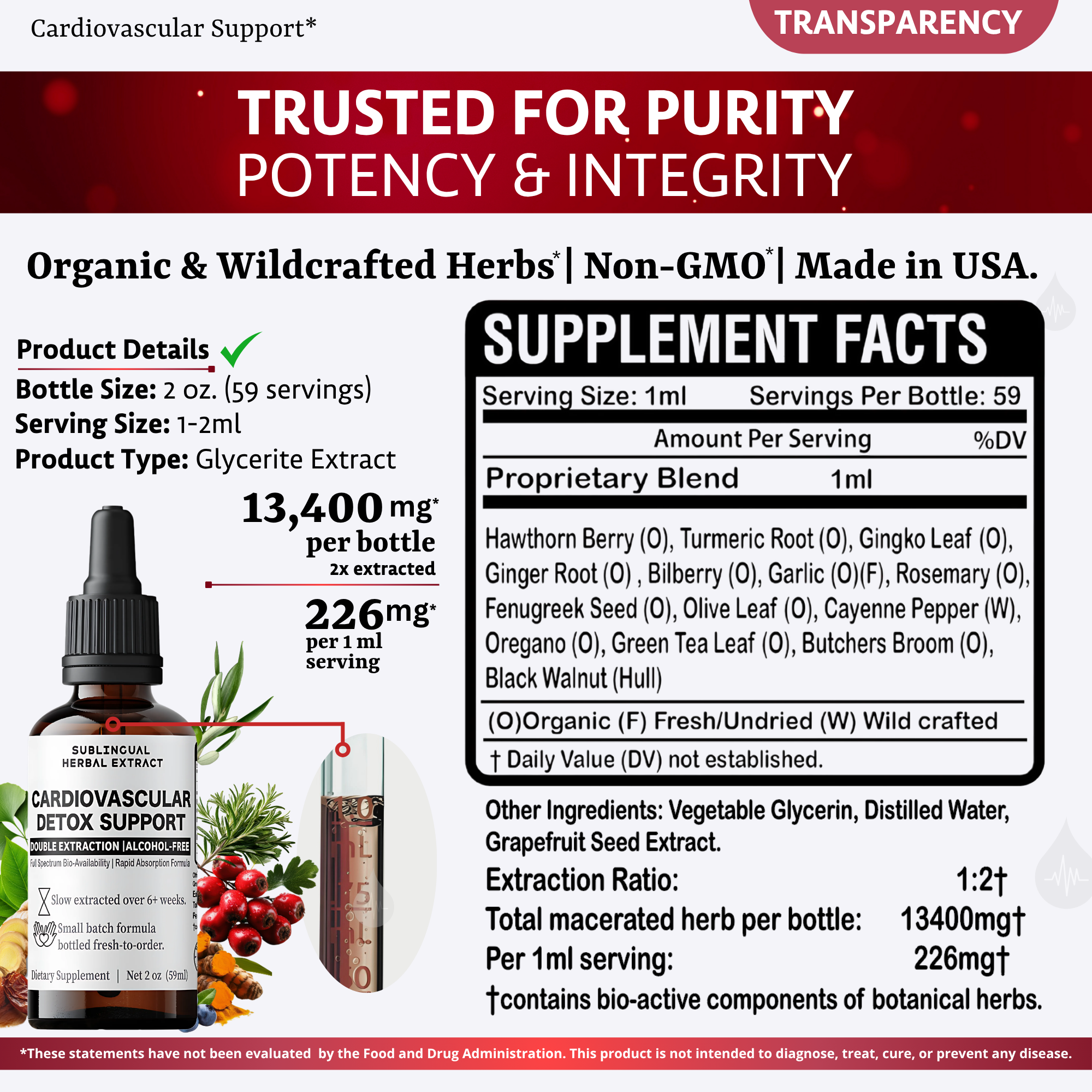 Full Body Detox - Guided 6 Step Tincture Kit with FREE Pathway Tea