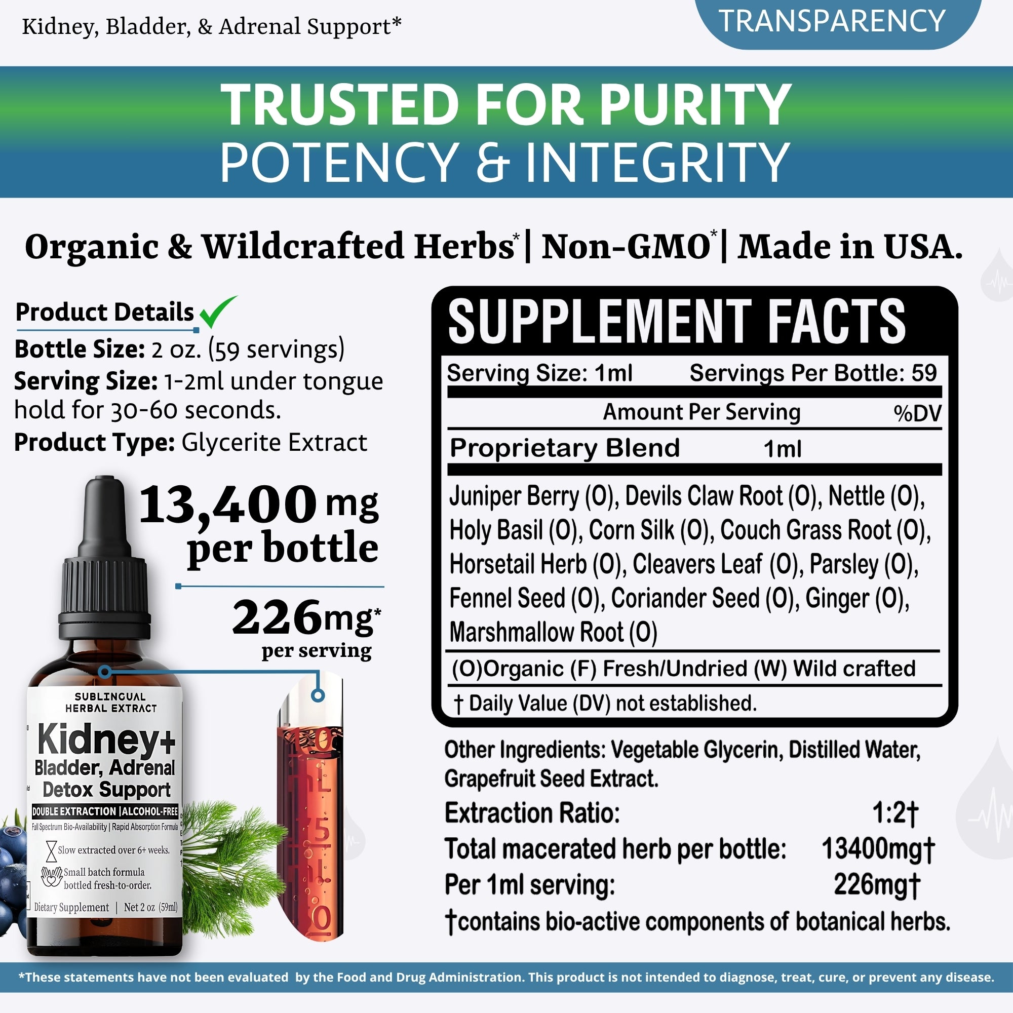Full Body Detox - Guided 6 Step Tincture Kit with FREE Pathway Tea