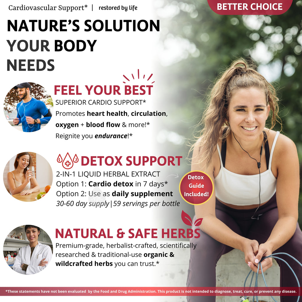 Cardiovascular Support - Herbal Heart & Circulation Tincture, 2 oz